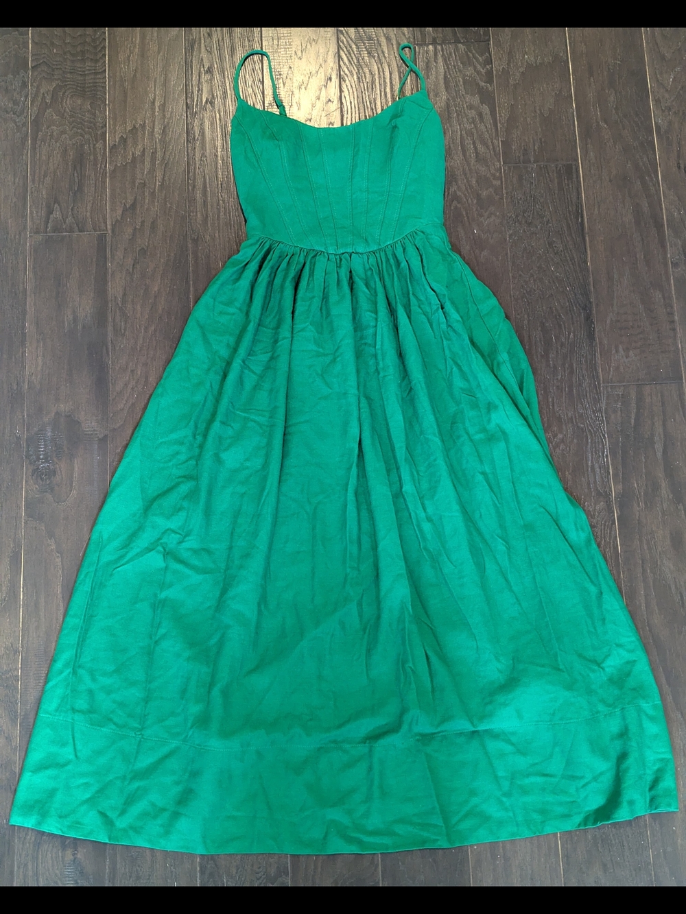 FARM Rio Emerald Green Spaghetti-Strap Maxi Dress - Picture 3 of 12